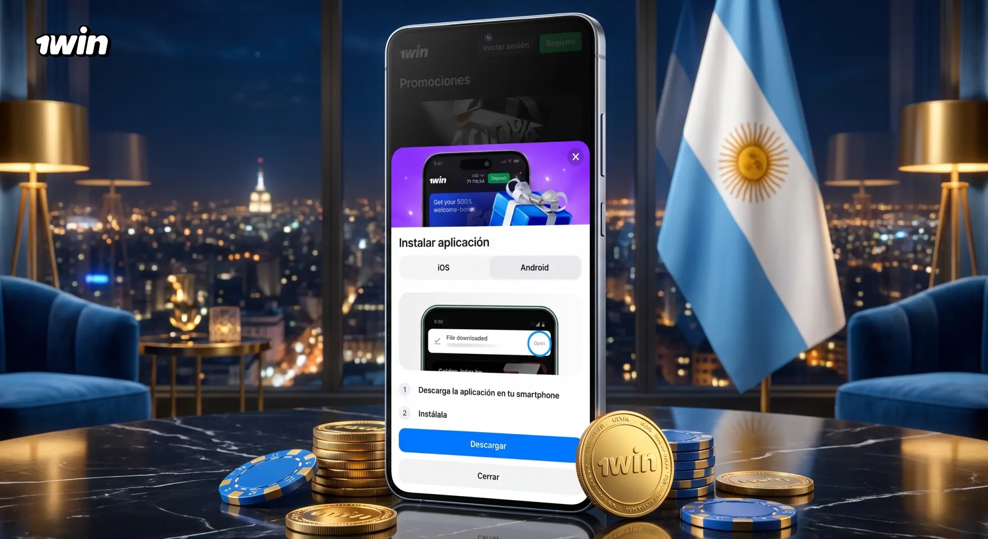 Descarga del APK de 1win para Android
