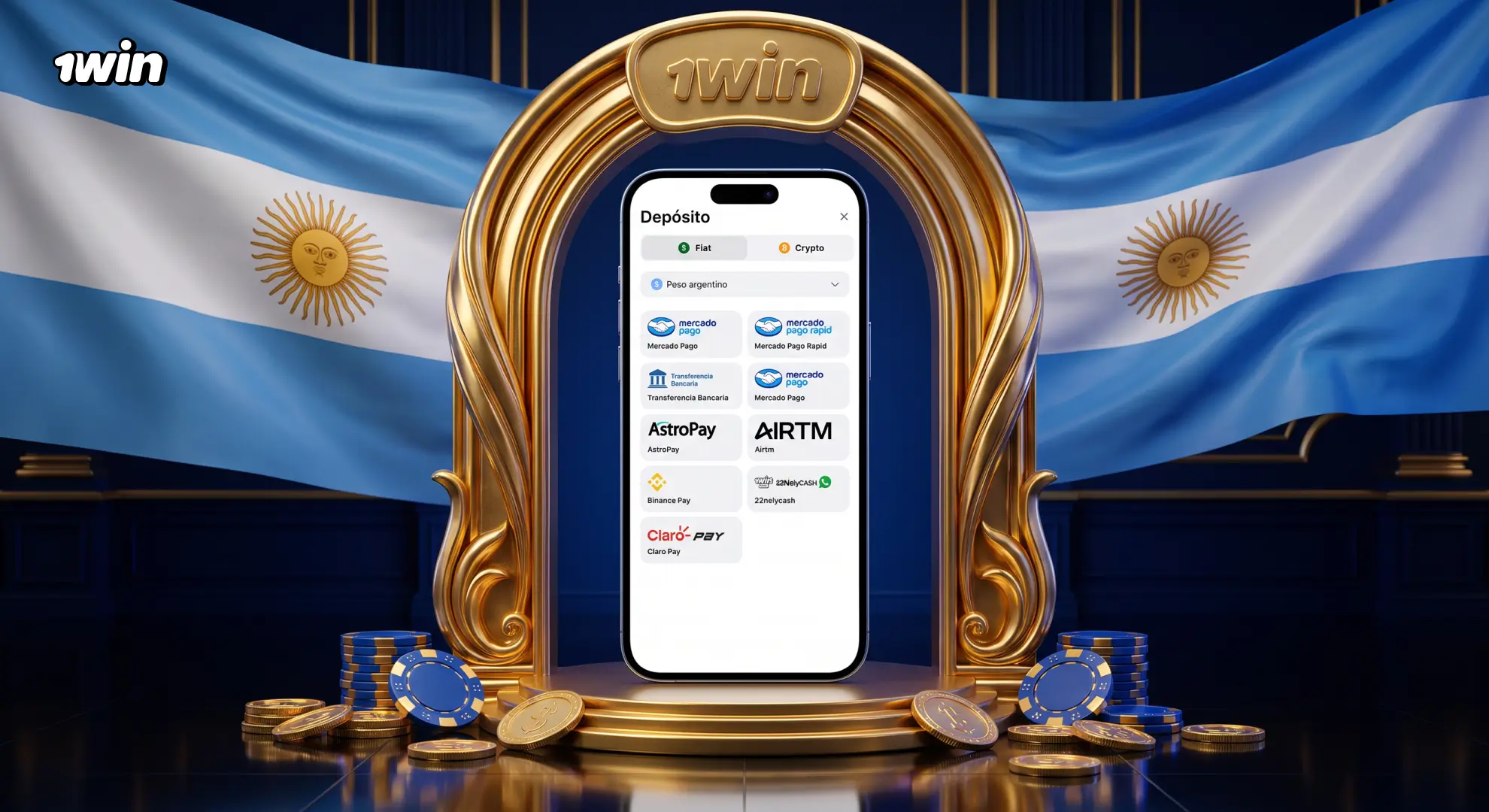 Retiro de dinero en 1win Argentina